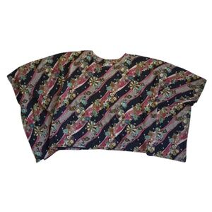 K. Mitsuyo Vintage Japanese Print Top Size Medium